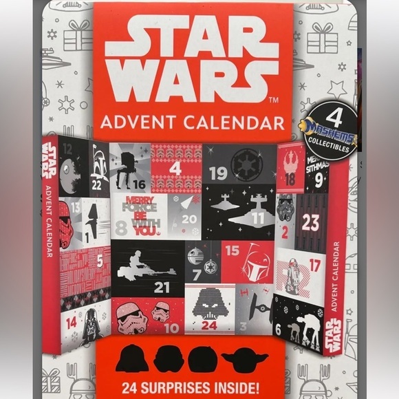 NEW Star Wars Advent Calendar 24 surprises 4 Mashems collectibles assorted candy - Picture 1 of 7